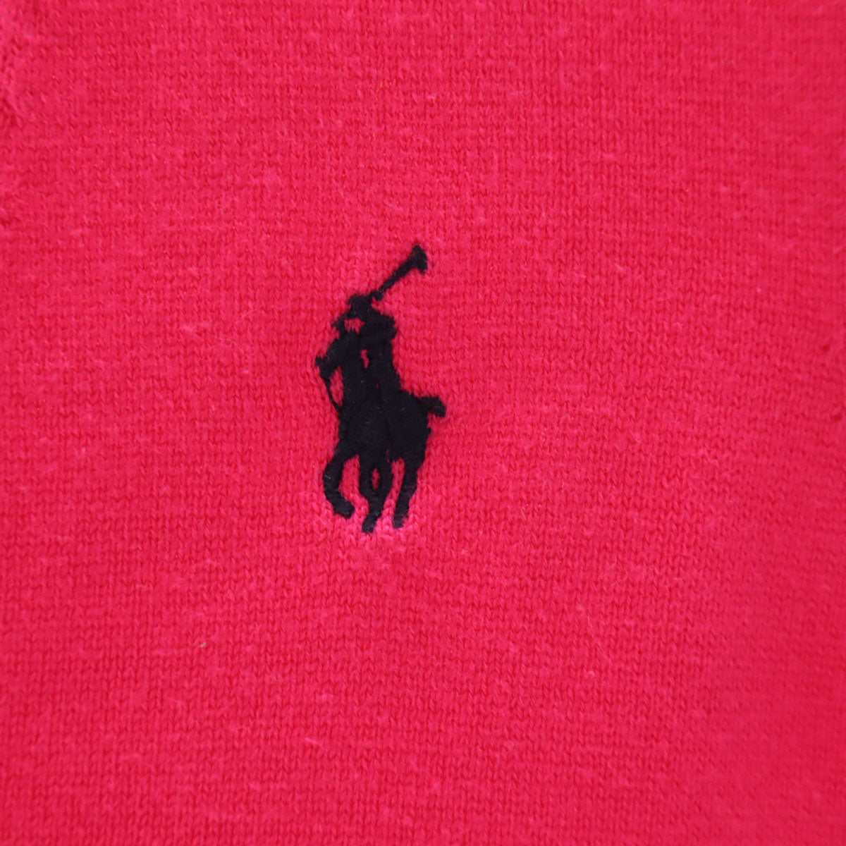 RALPH LAUREN ラルフローレン 長袖 Vネック ニットカーディガン S ショッキングピンク キッズ