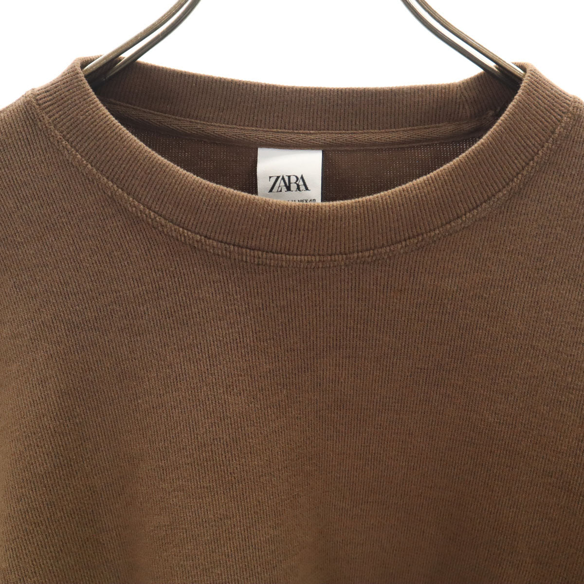 ZARA ザラ 長袖 ニット M ブラウン系 メンズ