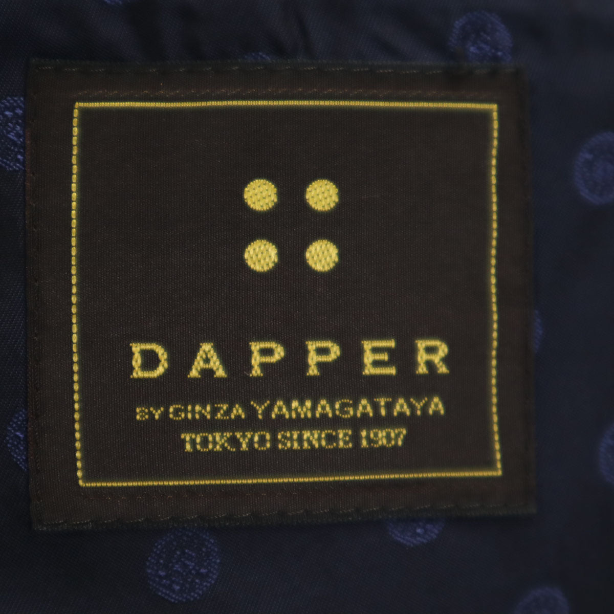 DAPPER ダッパー 日本製 ストライプ柄 スーツ 上下 セットアップ ネイビー 銀座山形屋 メンズ