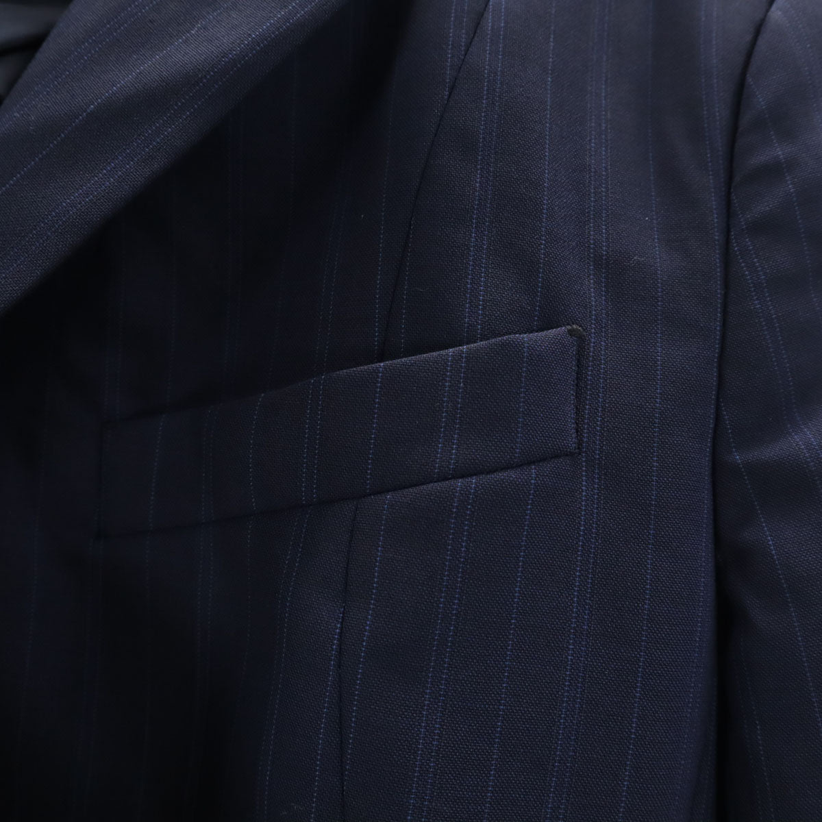 Brooks Brothers ブルックスブラザーズ ストライプ柄 スカートスーツ 上下 セットアップ 2/4 ネイビー レディース
