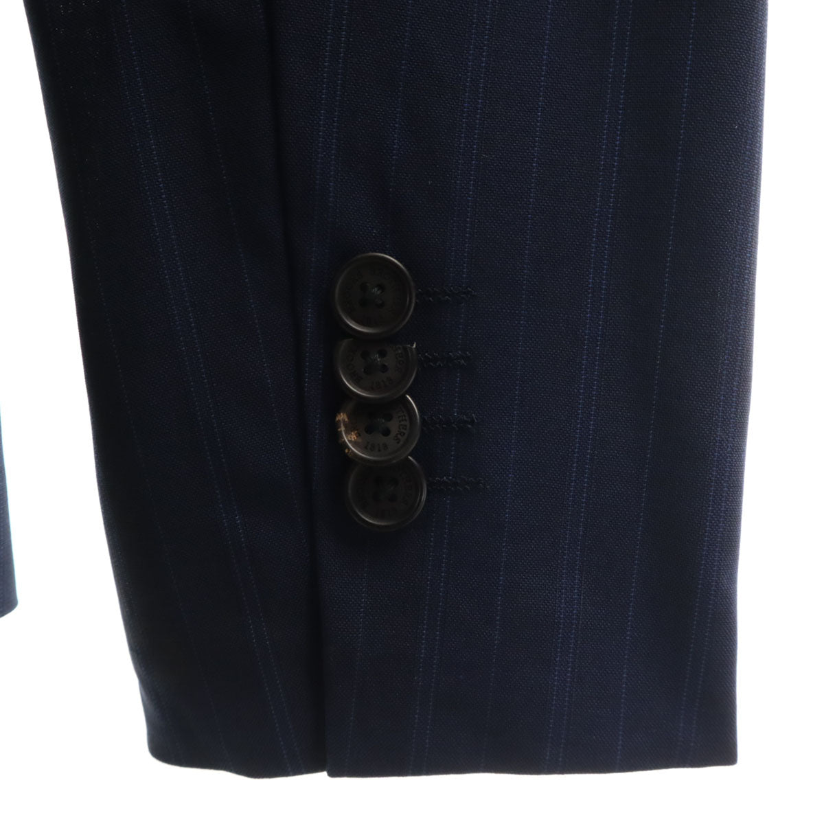 Brooks Brothers ブルックスブラザーズ ストライプ柄 スカートスーツ 上下 セットアップ 2/4 ネイビー レディース