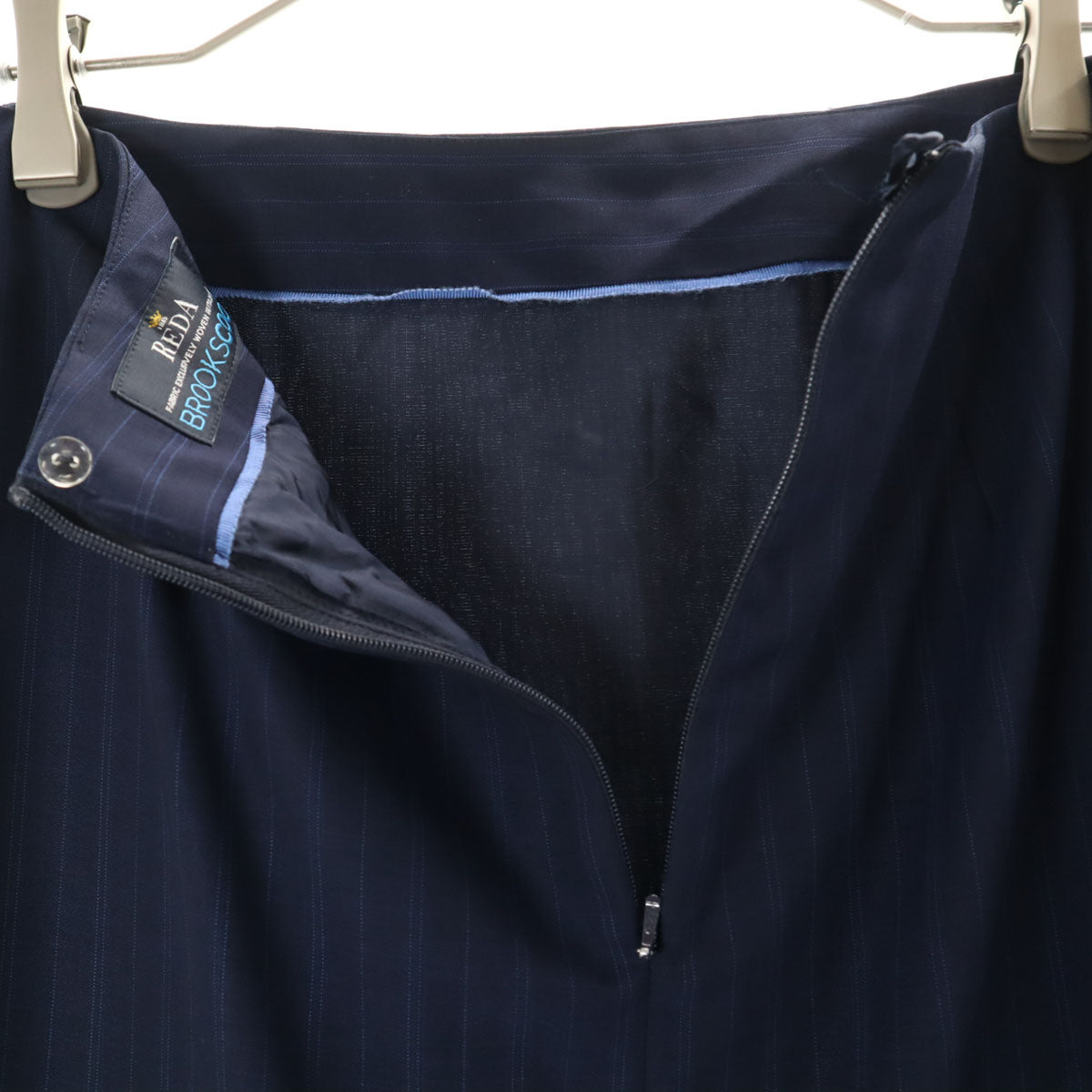 Brooks Brothers ブルックスブラザーズ ストライプ柄 スカートスーツ 上下 セットアップ 2/4 ネイビー レディース