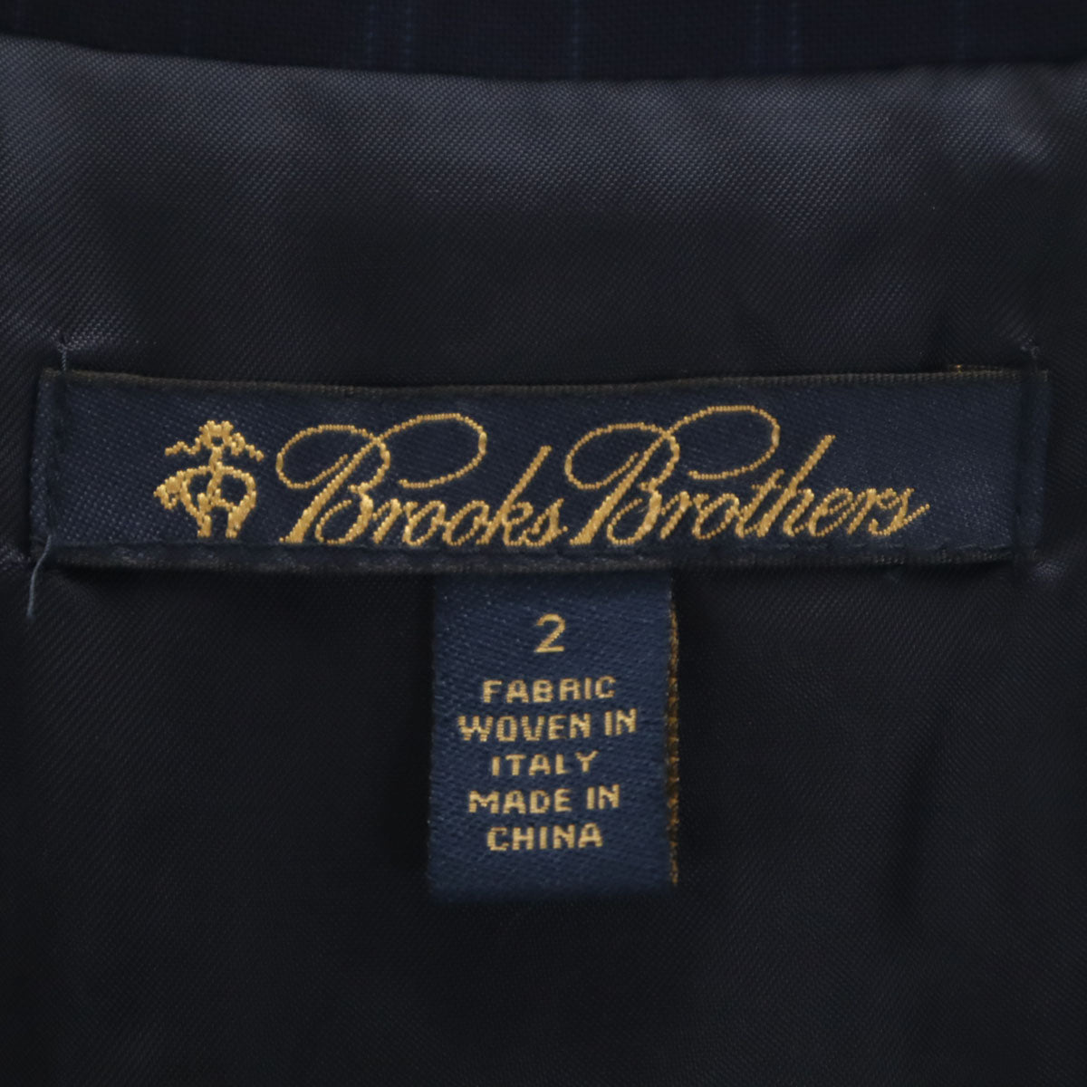 Brooks Brothers ブルックスブラザーズ ストライプ柄 スカートスーツ 上下 セットアップ 2/4 ネイビー レディース