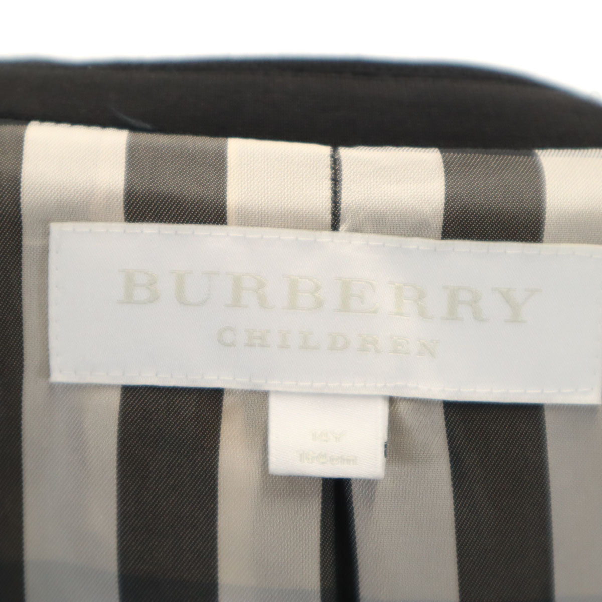 BURBERRY バーバリー テーラードジャケット 14Y 黒 CHILDREN 三陽商会 キッズ