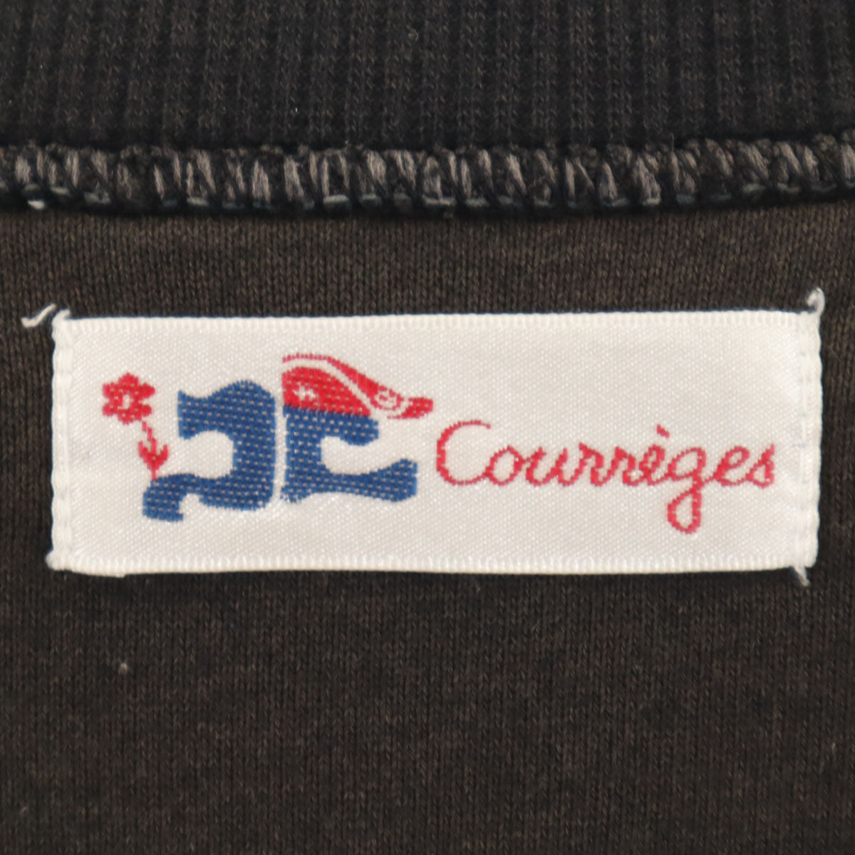 courreges クレージュ 長袖 スウェット トレーナー 160A ブラック キッズ