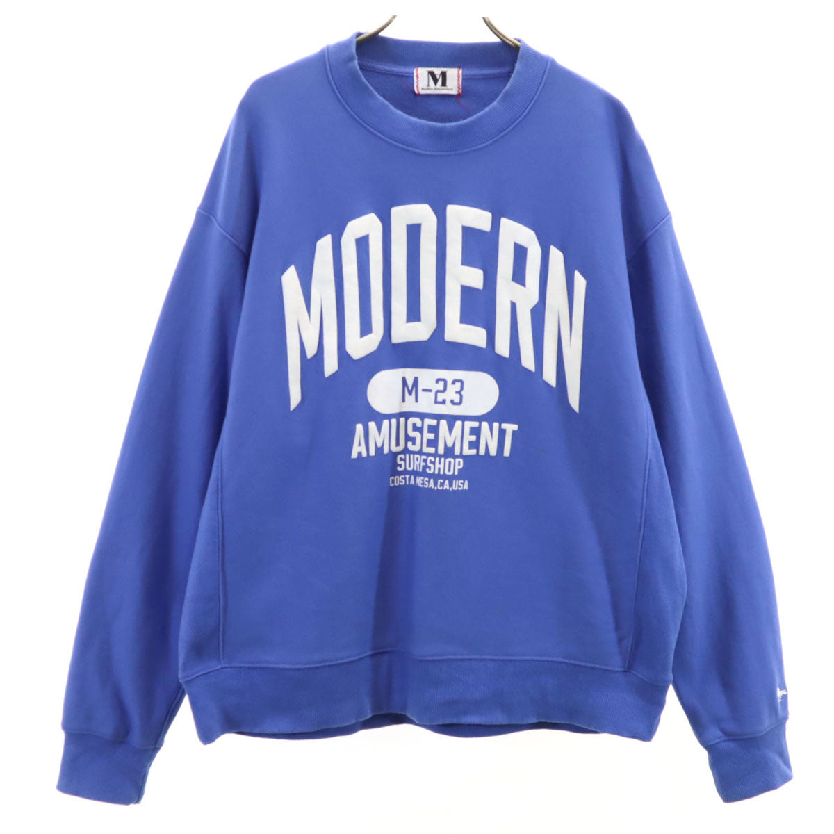Modern Amusement モダンアミューズメント 長袖 スウェット トレーナー M ブルー メンズ