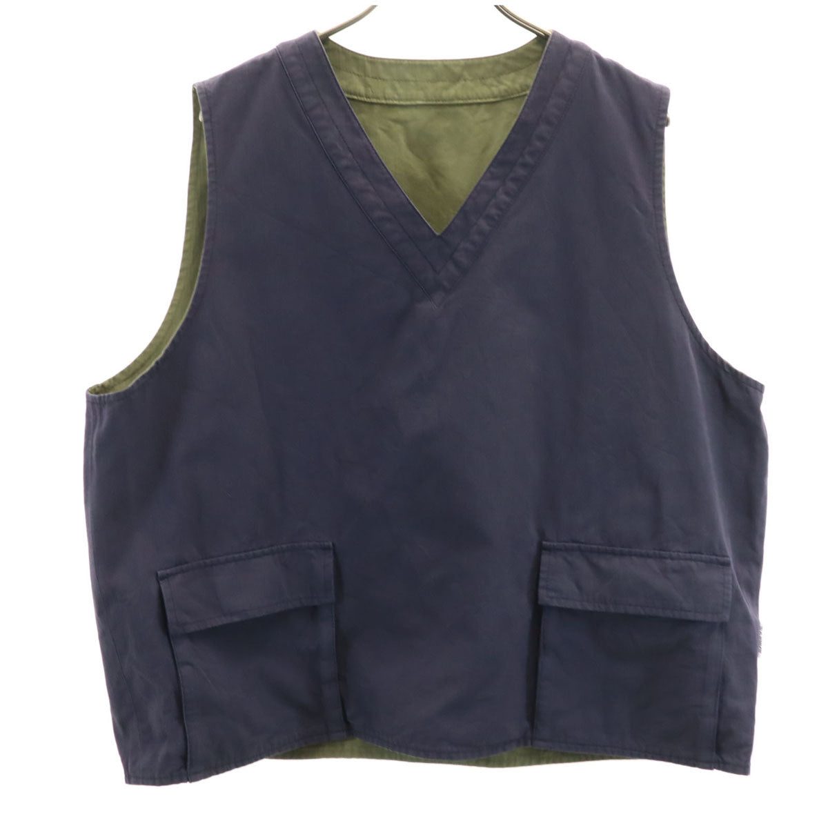 AVIREX アヴィレックス リバーシブル ベスト M ネイビー メンズ