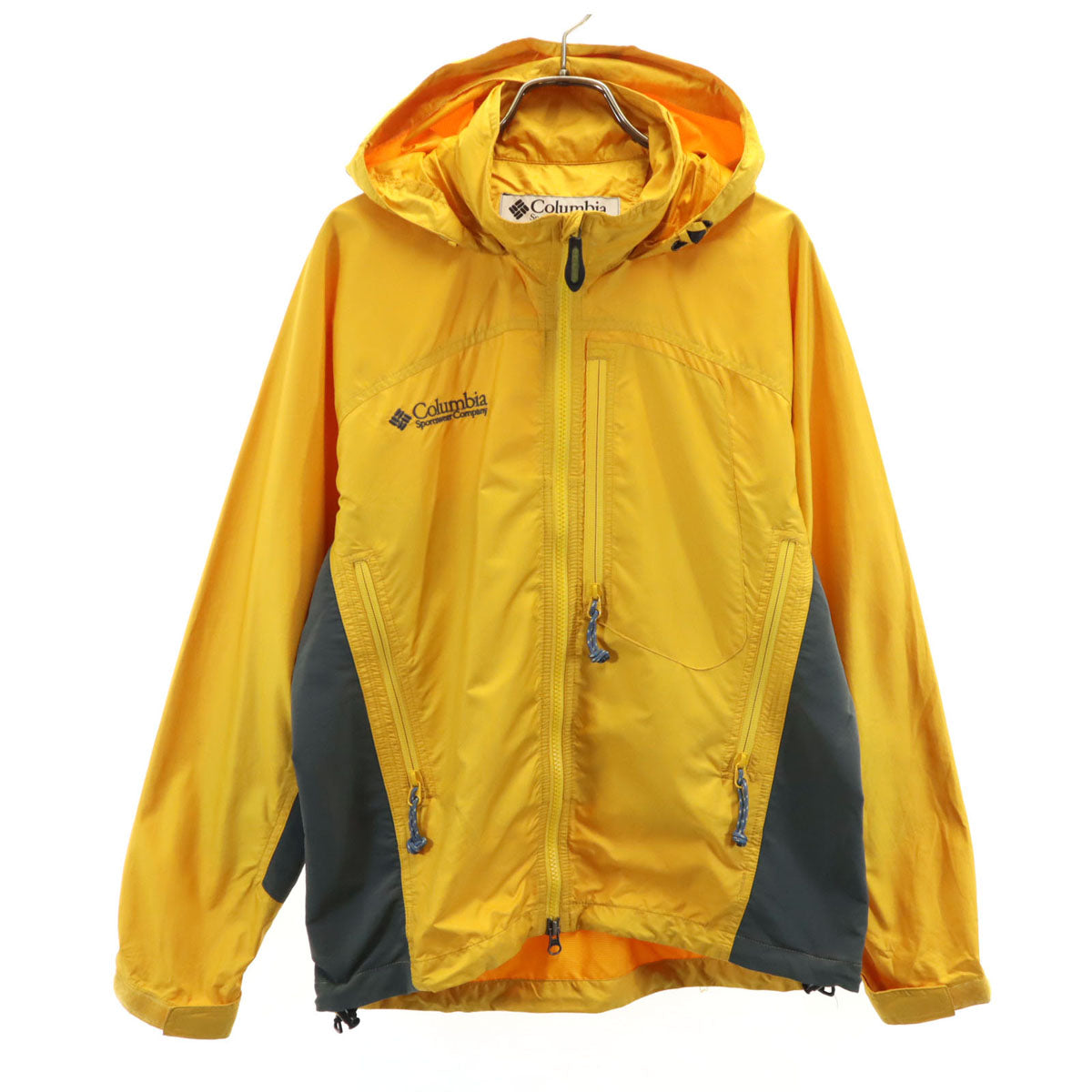 Columbia コロンビア ジャケット XS イエロー 収納袋付き メンズ