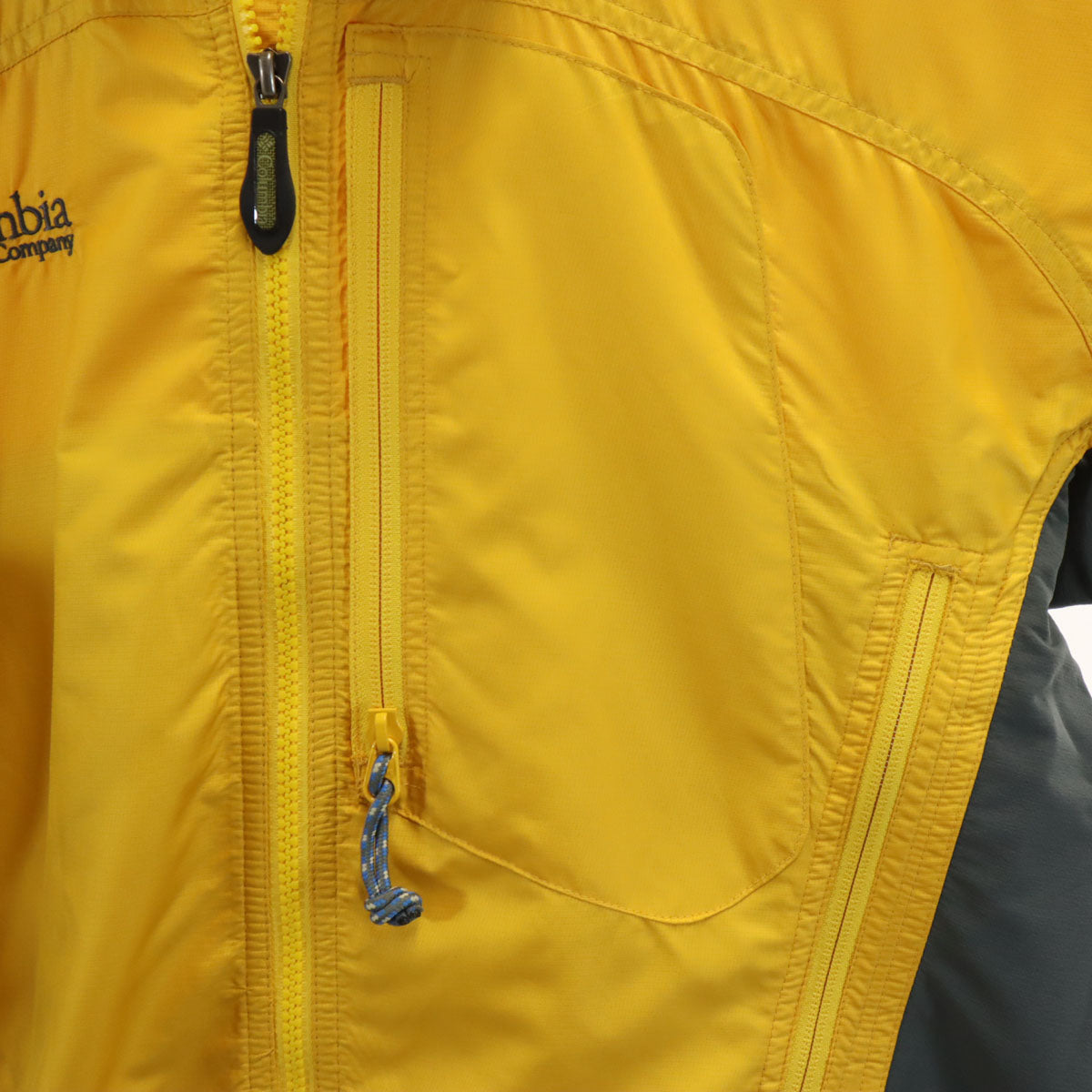 Columbia コロンビア ジャケット XS イエロー 収納袋付き メンズ