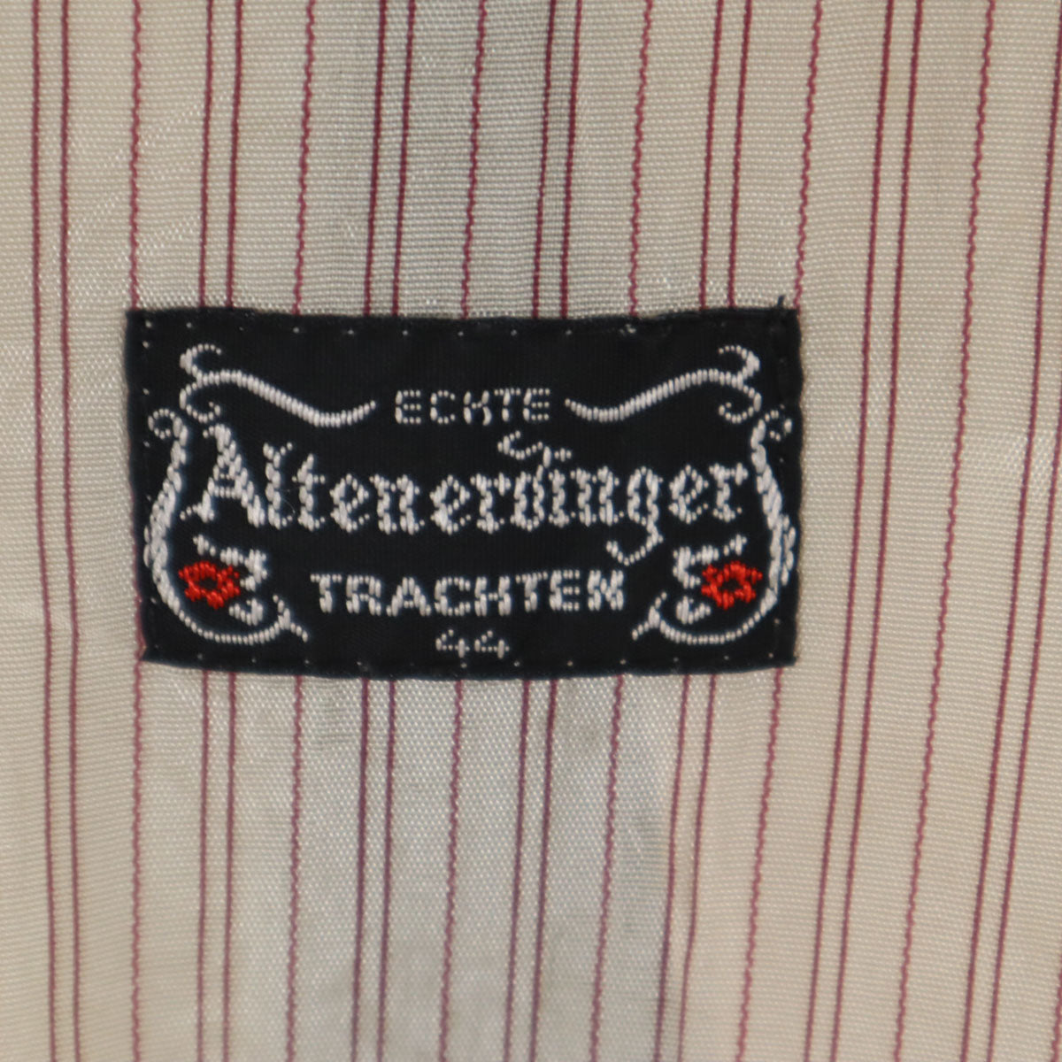 Altenburger アルテンブルガー 80s リネンブレンド ヴィンテージ ストライプ柄 ジャケット 44 ブラック メンズ