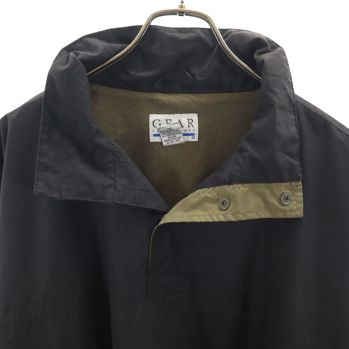 GEAR FOR SPORTS ギアスポーツ 90s 00s オールド プルオーバー ジャケット XL ブラック メンズ