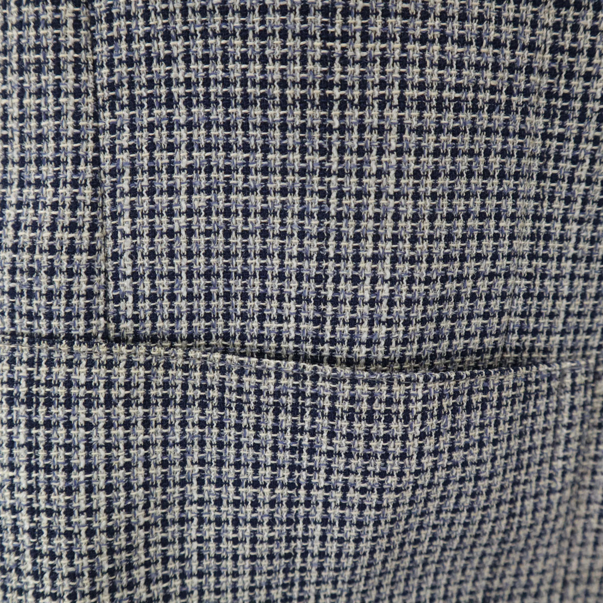 LANVIN ランバン 90s オールド チェック柄 テーラードジャケット 46-54 ネイビー アンコン メンズ