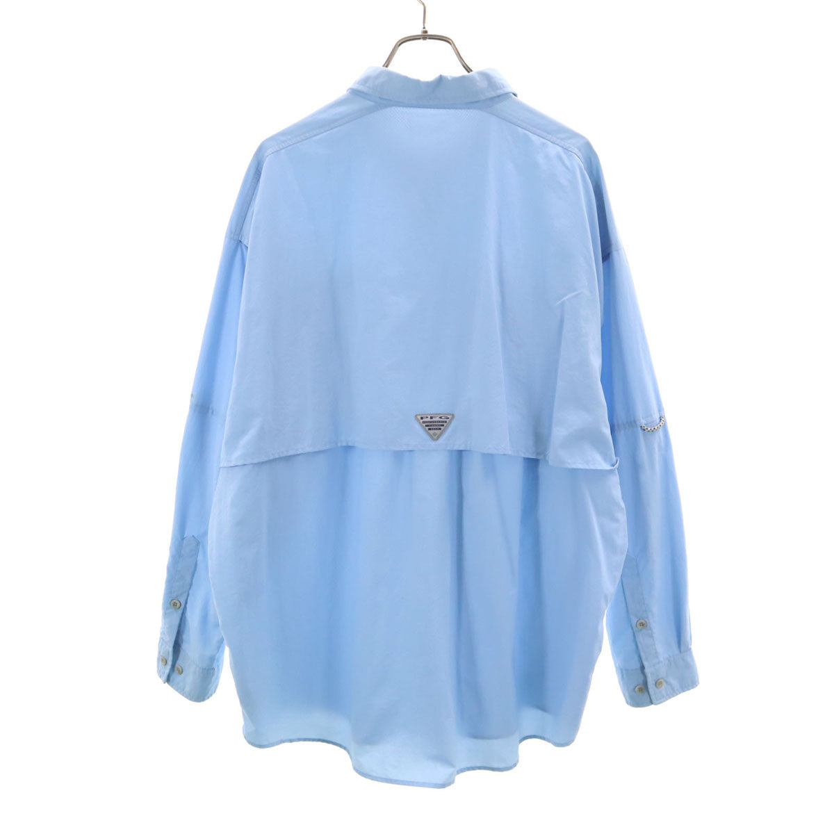 Columbia コロンビア 長袖 バハマ II ボタンダウンシャツ 水色 アウトドア メンズ