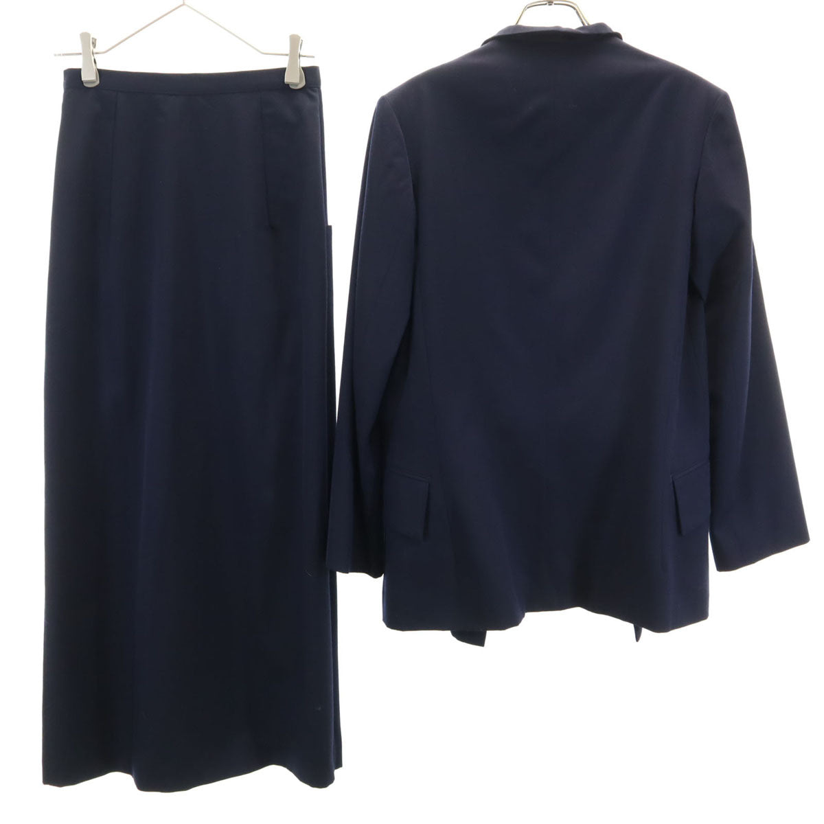 YOHJI YAMAMOTO COSTUME ヨウジヤマモト コスチューム 日本製 ジャケット 上下 セットアップ 2/1 ネイビー レディース