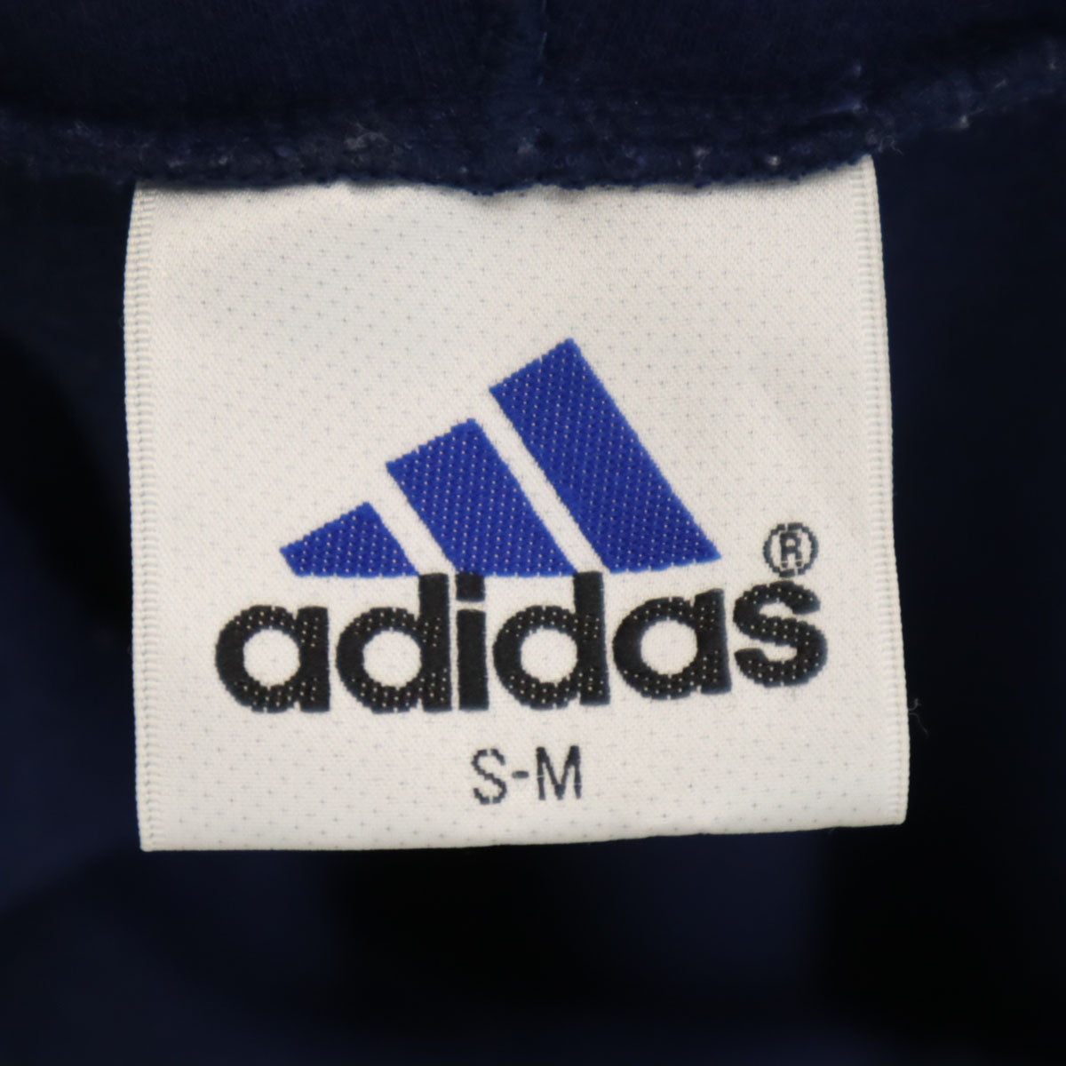 adidas アディダス 90s オールド 長袖 スウェットパーカー S-M ネイビー デサント メンズ
