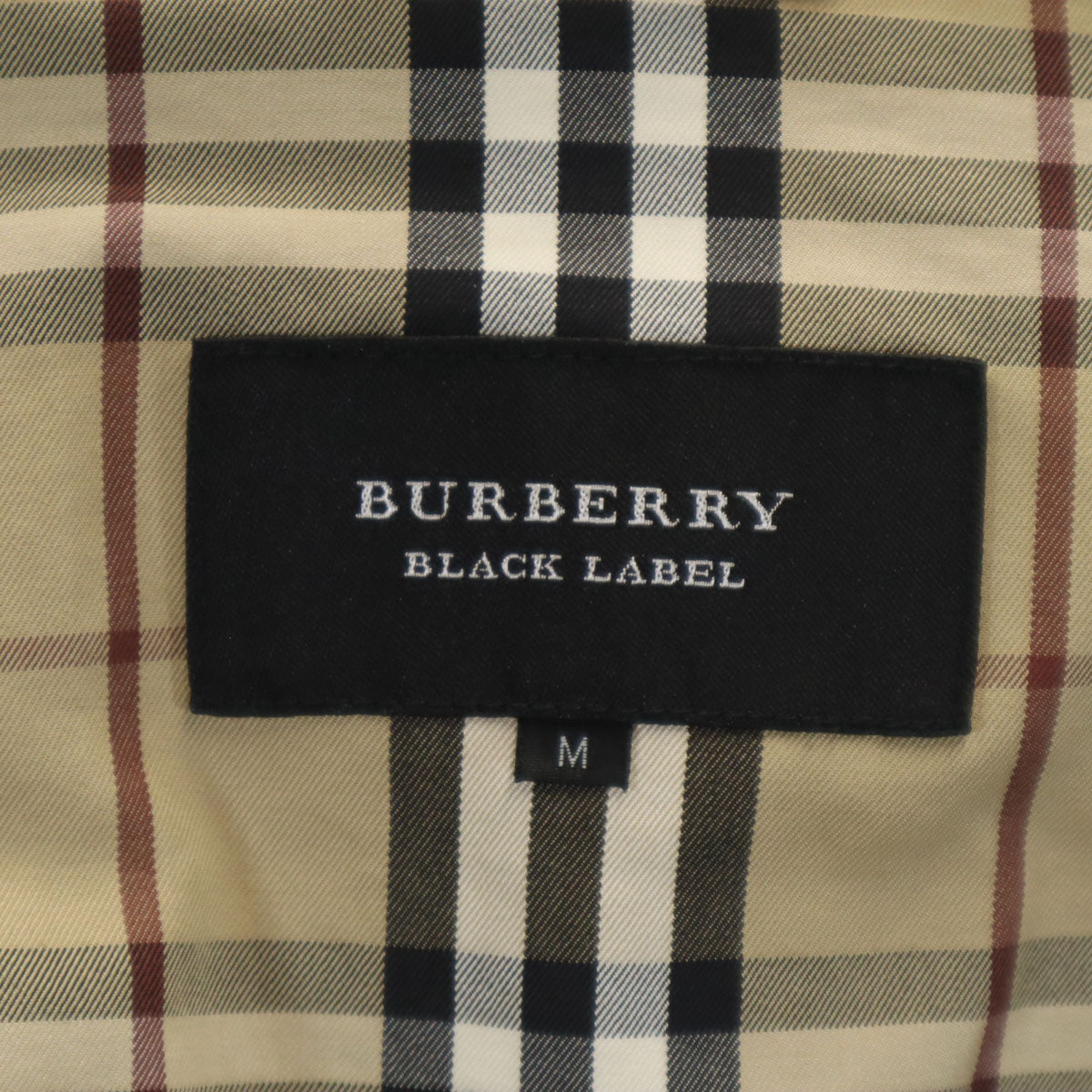 BURBERRY BLACK LABEL バーバリーブラックレーベル ミリタリージャケット M オリーブ系 三陽商会 メンズ