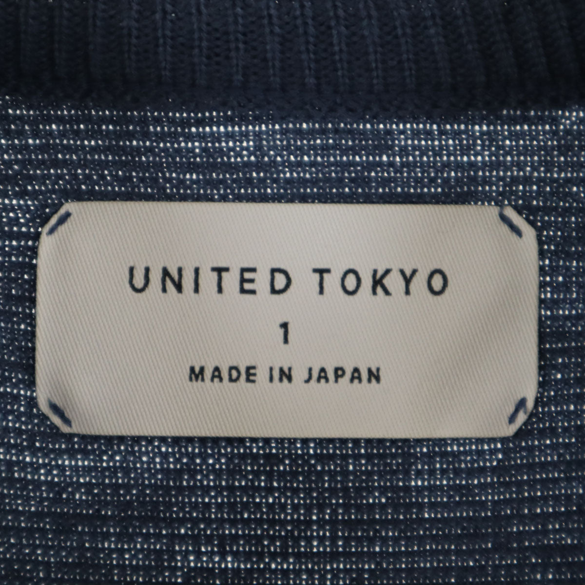 UNITED TOKYO ユナイテッドトウキョウ 長袖 ニット 1 ネイビー セーター メンズ