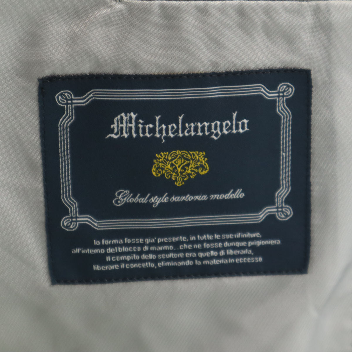 DORMEUIL ドーメル ウール ストライプ柄 テーラードジャケット ネイビー メンズ