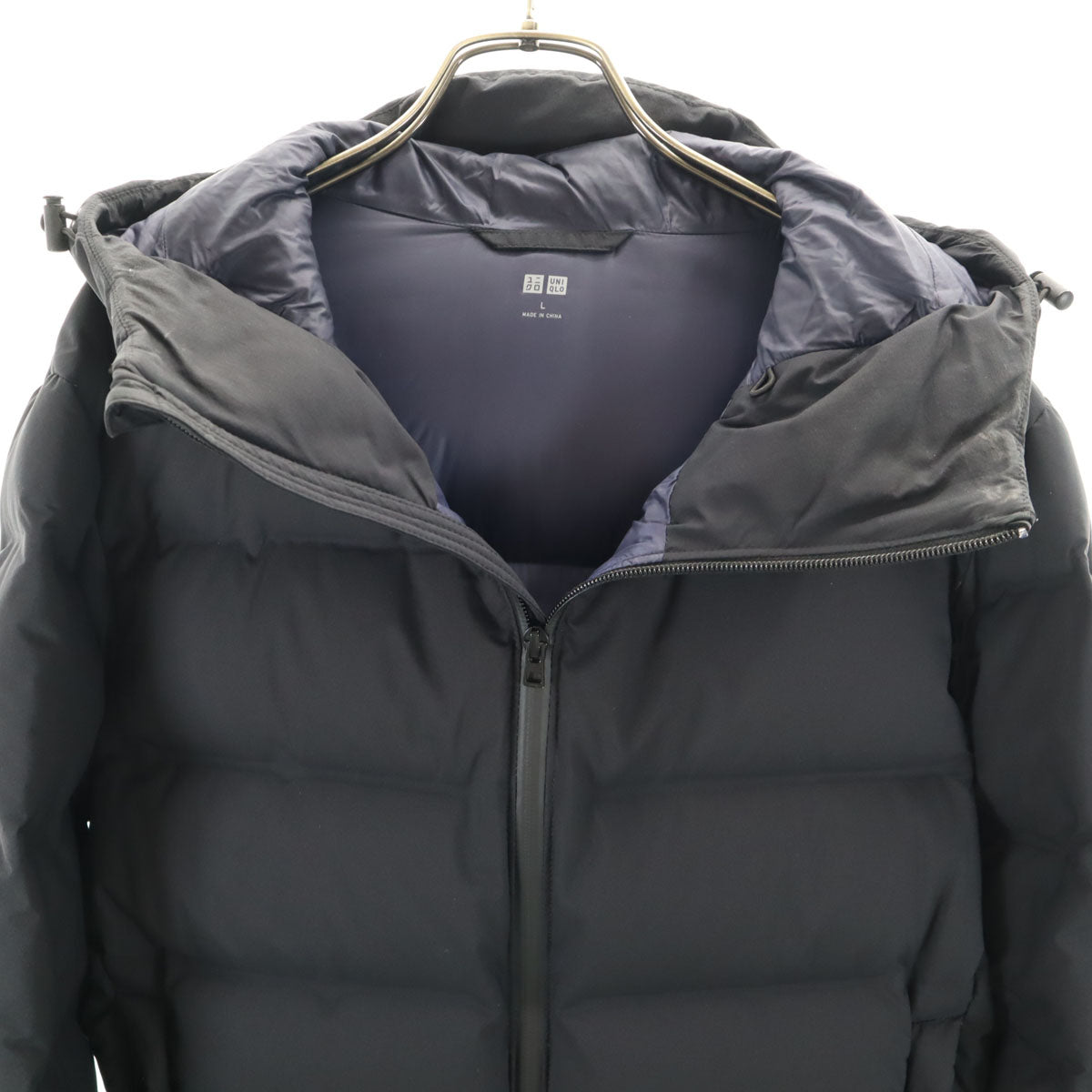 UNIQLO ユニクロ シームレス ダウンジャケット L ブラック メンズ