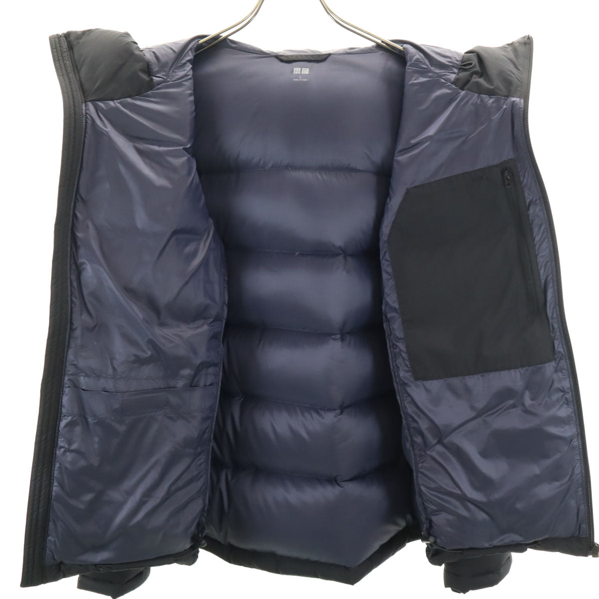 UNIQLO ユニクロ シームレス ダウンジャケット L ブラック メンズ