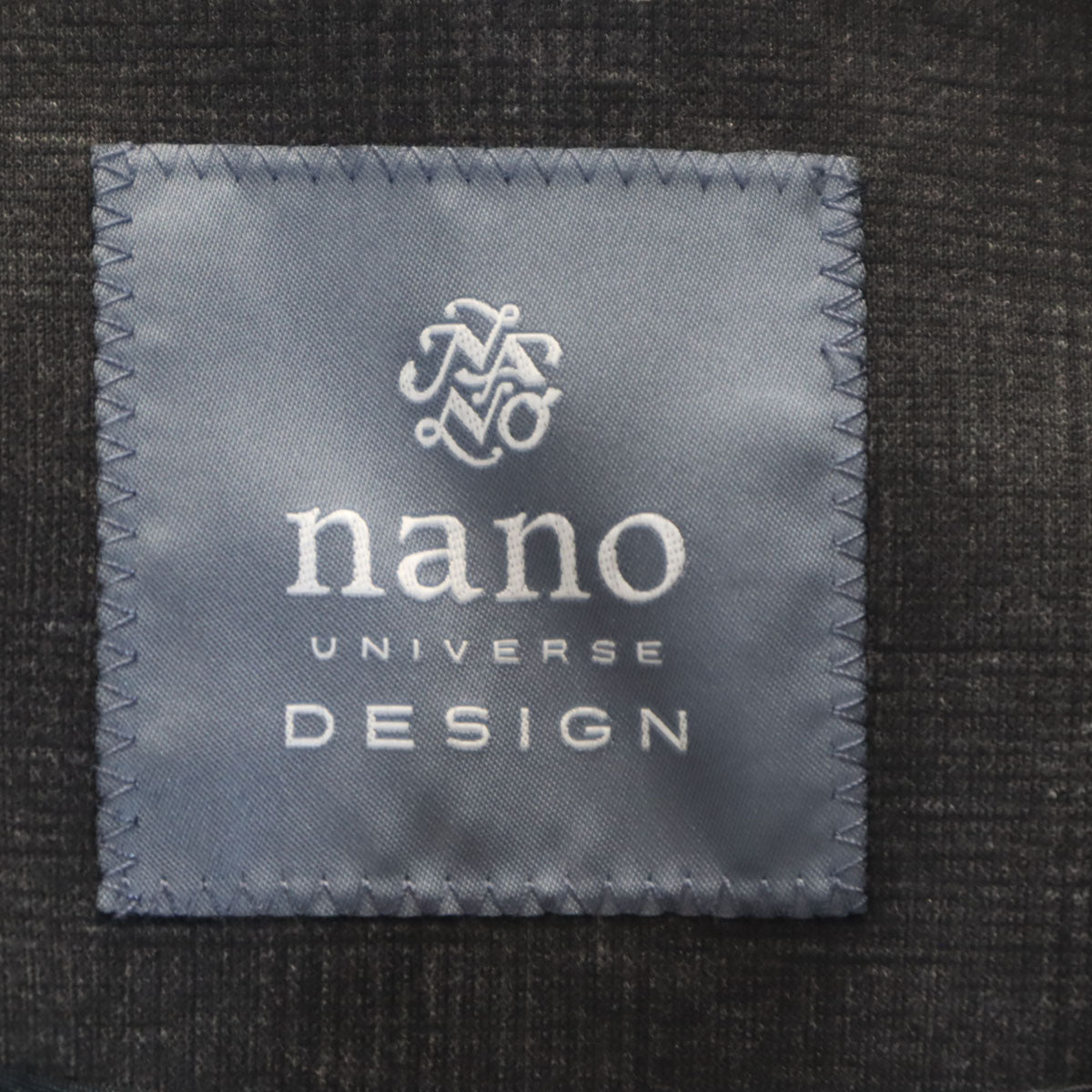 nano universe ナノユニバース スーツ 上下 セットアップ M/85 グレー ストレッチ メンズ