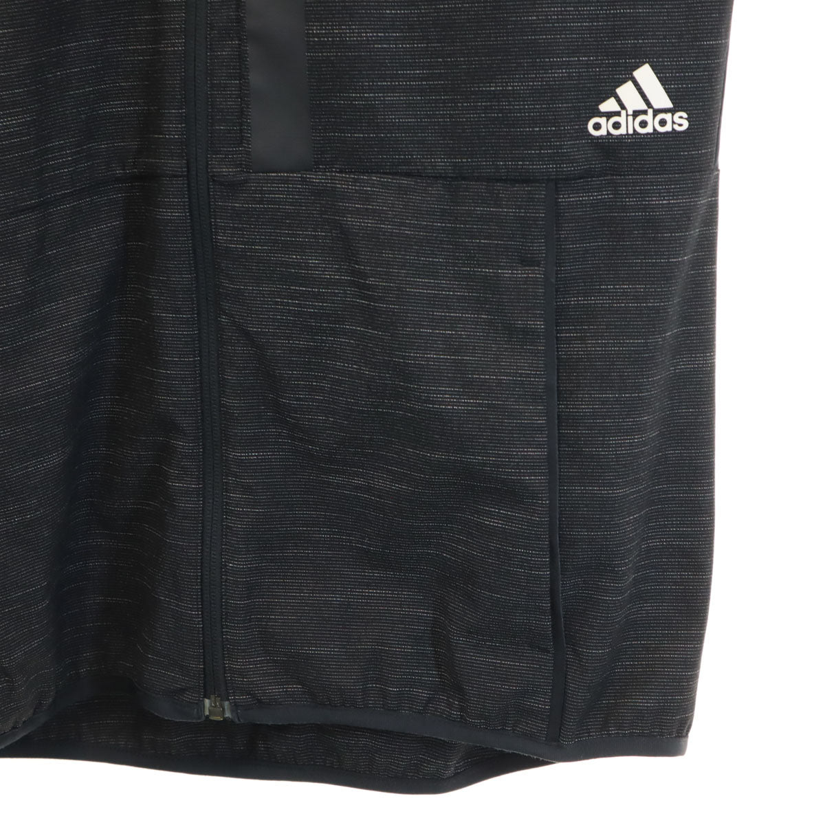 adidas アディダス 長袖 ジップパーカー 上下 セットアップ M ブラック系 メンズ