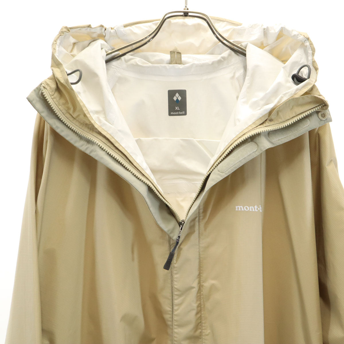 mont-bell モンベル レインコート 上下 セットアップ XL/L ベージュ アソート メンズ