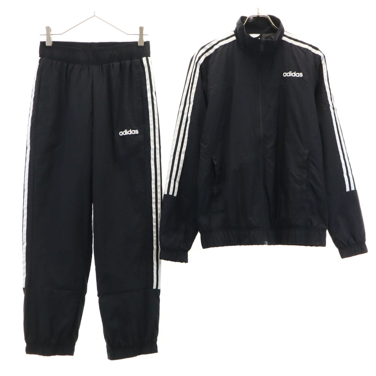 adidas アディダス トラックジャケット 上下 セットアップ M ブラック メンズ