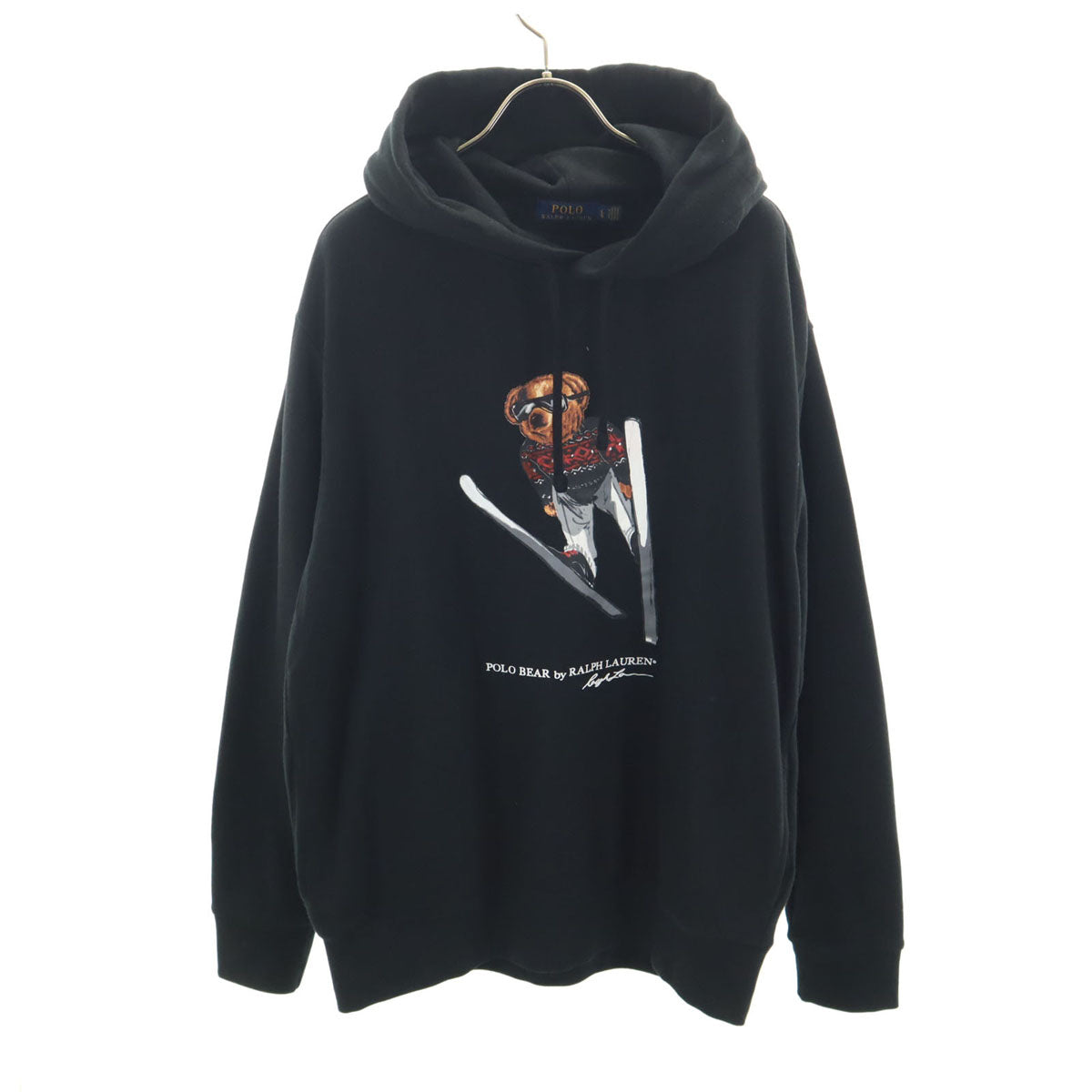 POLO RALPH LAUREN ポロラルフローレン ポロベア 長袖 スウェットパーカー L ブラック メンズ