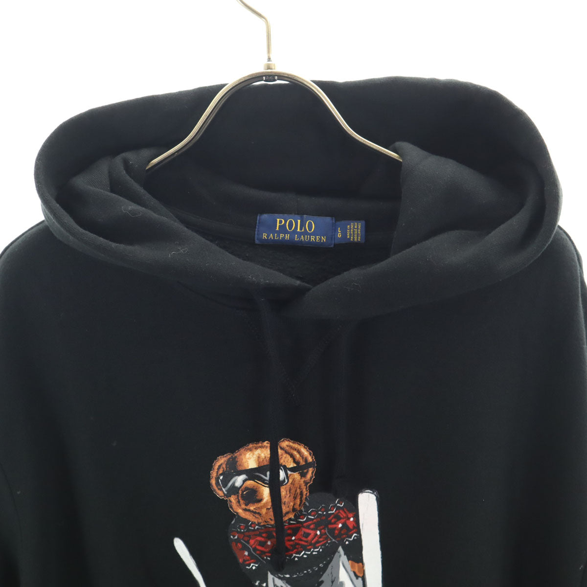 POLO RALPH LAUREN ポロラルフローレン ポロベア 長袖 スウェットパーカー L ブラック メンズ
