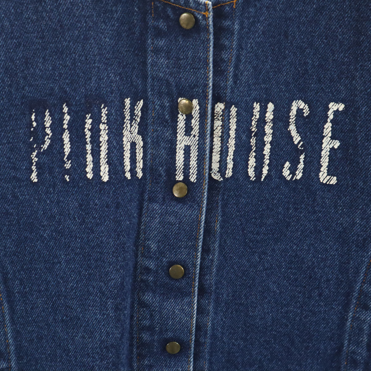 PINK HOUSE ピンクハウス ノースリーブ デニム ワンピース ウォッシュブルー レディース