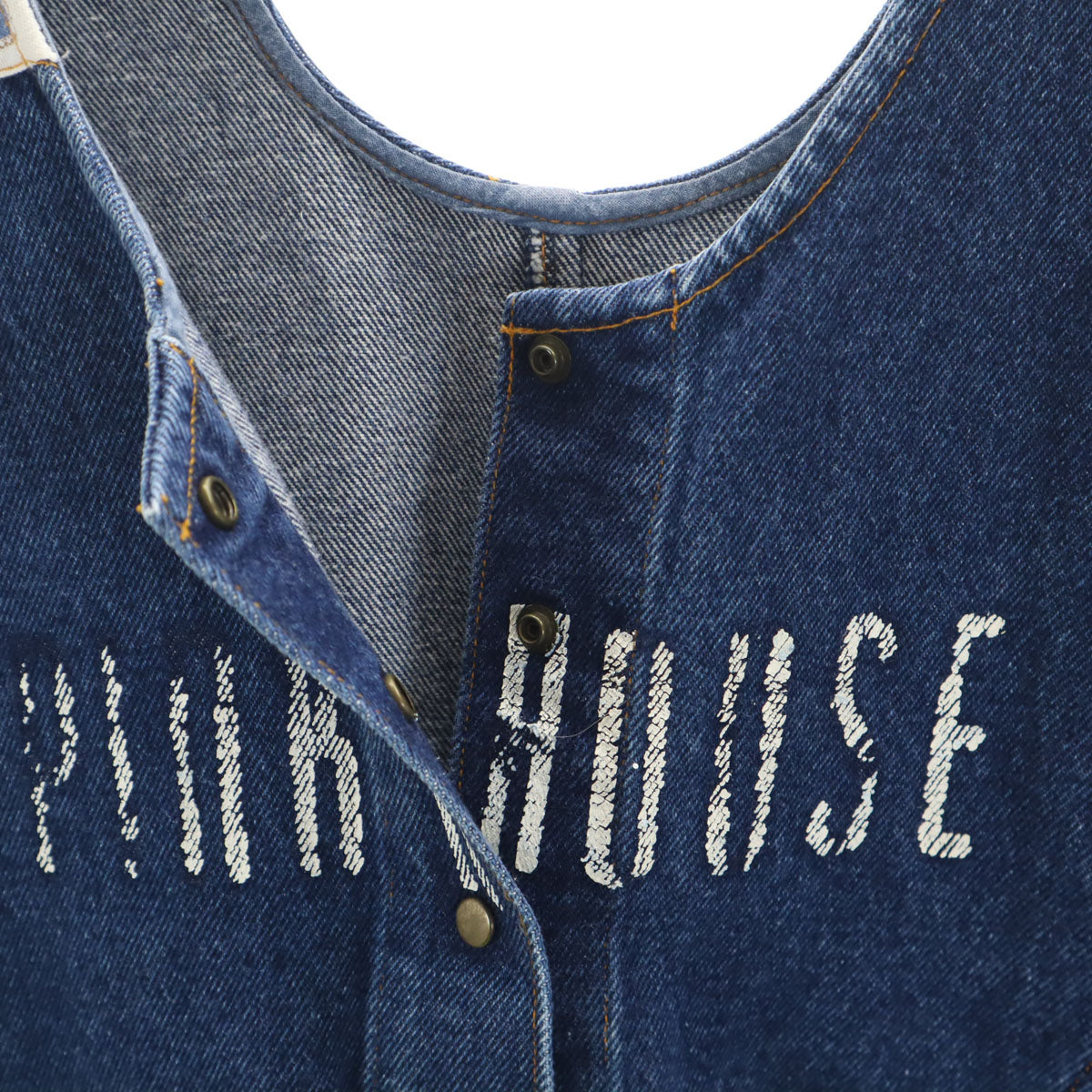 PINK HOUSE ピンクハウス ノースリーブ デニム ワンピース ウォッシュブルー レディース