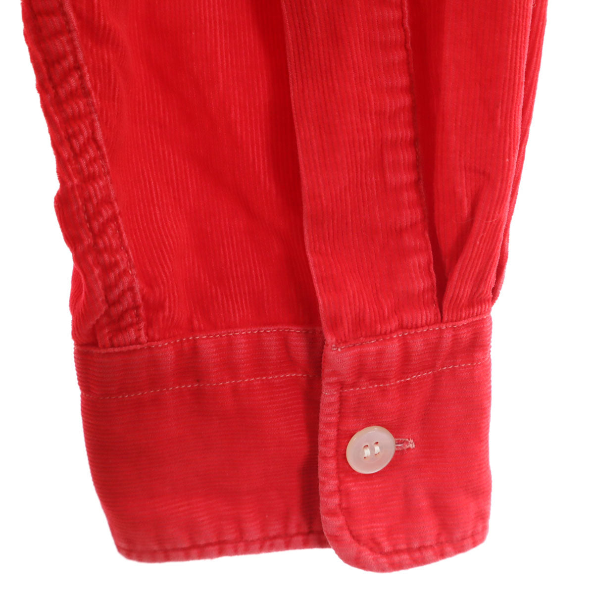 Sears シアーズ 60s ヴィンテージ 日本製 長袖 コーデュロイ オープンカラーシャツ M レッド メンズ