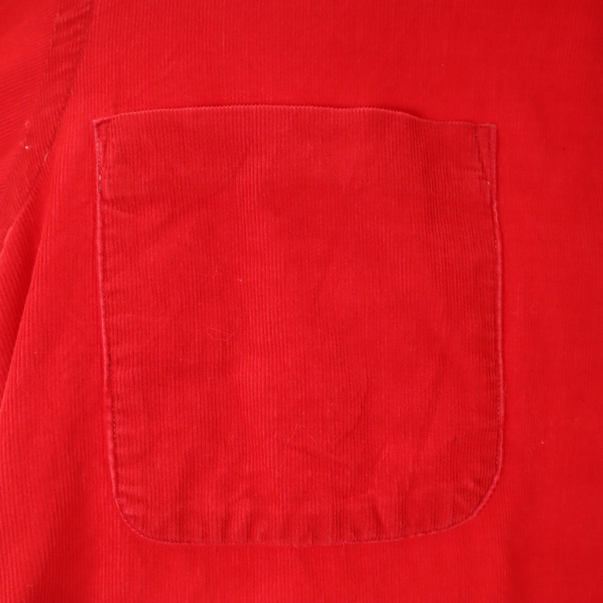 Sears シアーズ 60s ヴィンテージ 日本製 長袖 コーデュロイ オープンカラーシャツ M レッド メンズ