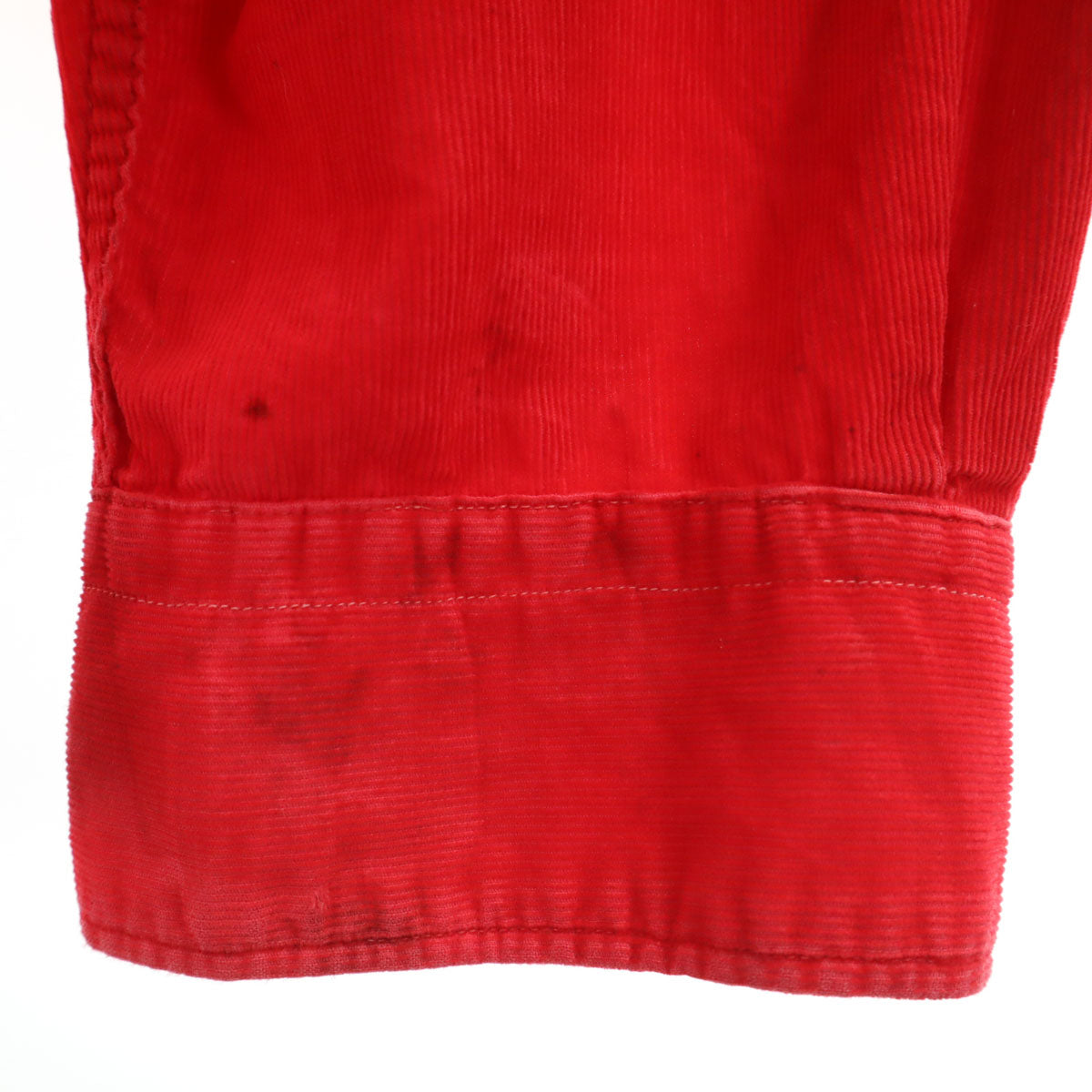 Sears シアーズ 60s ヴィンテージ 日本製 長袖 コーデュロイ オープンカラーシャツ M レッド メンズ