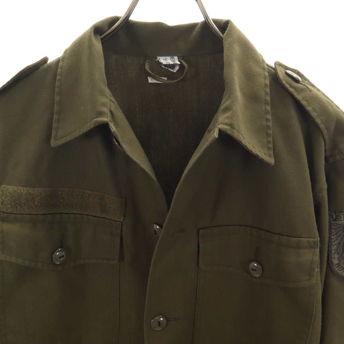 HEERESEIGENTUM 80s オーストラリア軍 ヴィンテージ 長袖 ミリタリーシャツ 96 オリーブ系 メンズ