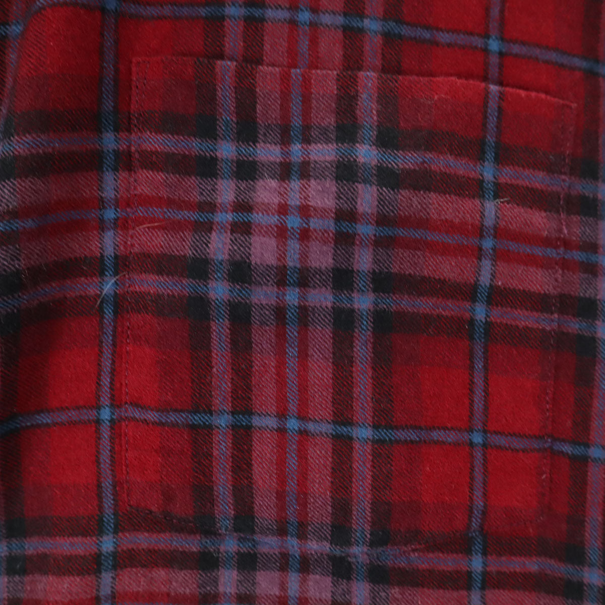 70s ヴィンテージ ウールブレンド チェック柄 長袖 ウールシャツ XL レッド メンズ