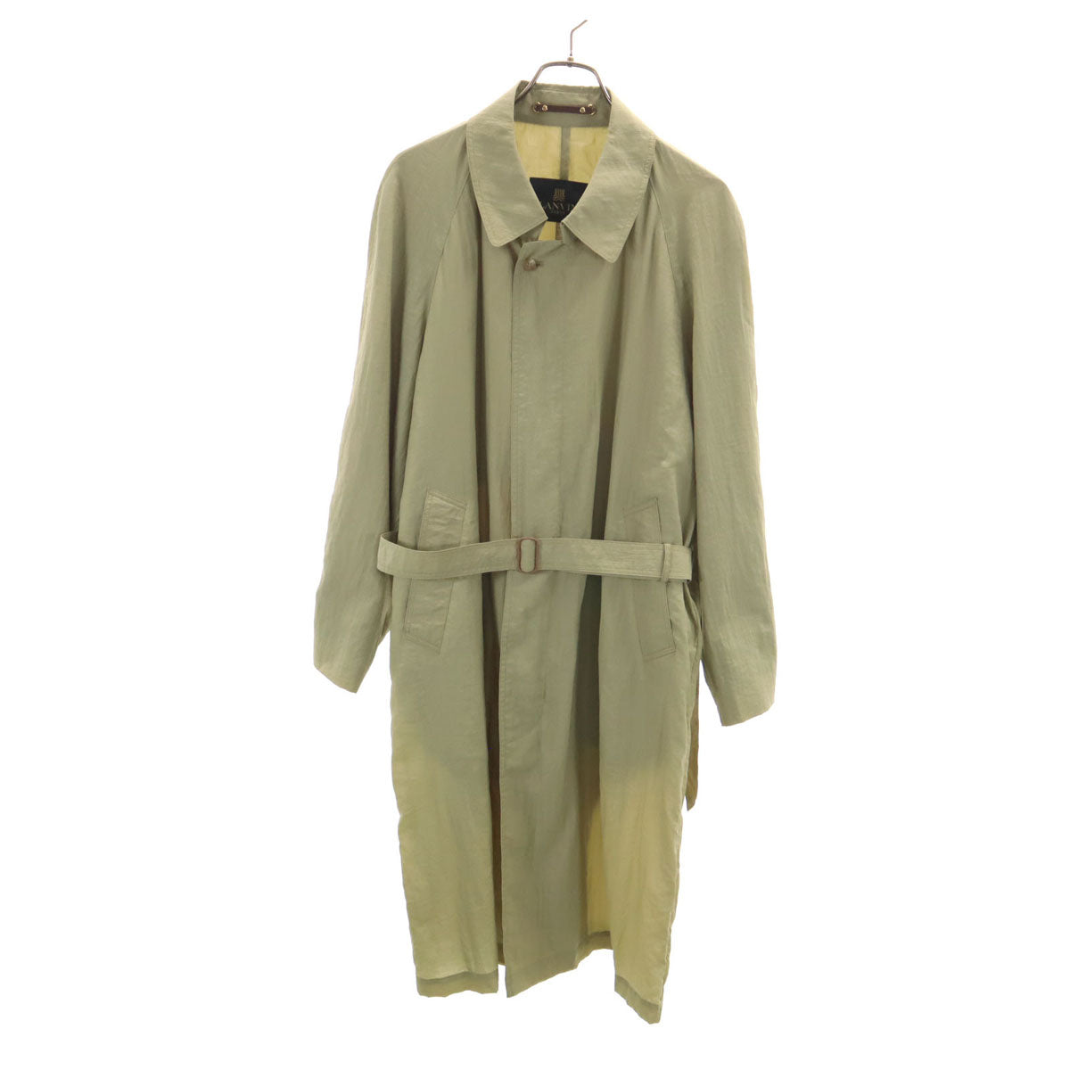 LANVIN ランバン 90s オールド パッカブル ステンカラーコート オリーブ系 スプリング トラベル メンズ