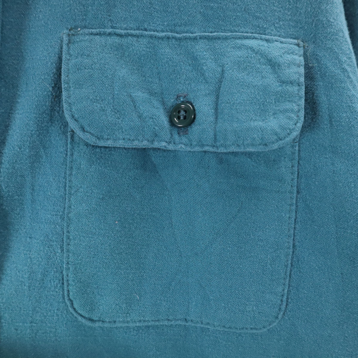 FIVE BROTHER ファイブブラザー 70s ヴィンテージ USA製 シャモアクロス 長袖 シャツ L ライトブルー メンズ