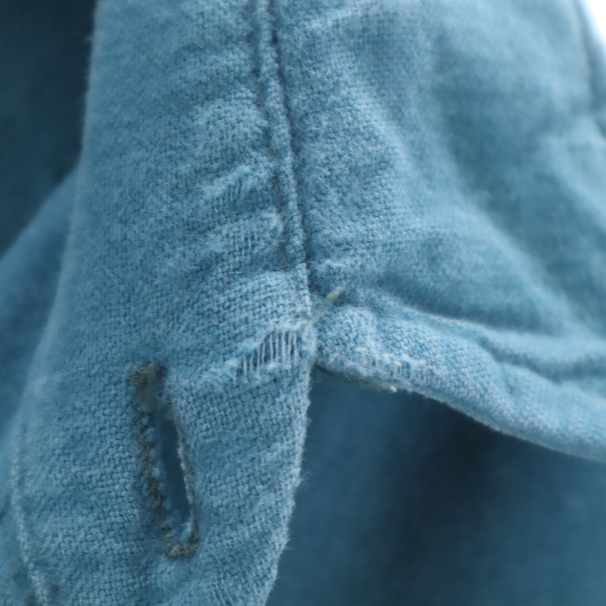 FIVE BROTHER ファイブブラザー 70s ヴィンテージ USA製 シャモアクロス 長袖 シャツ L ライトブルー メンズ