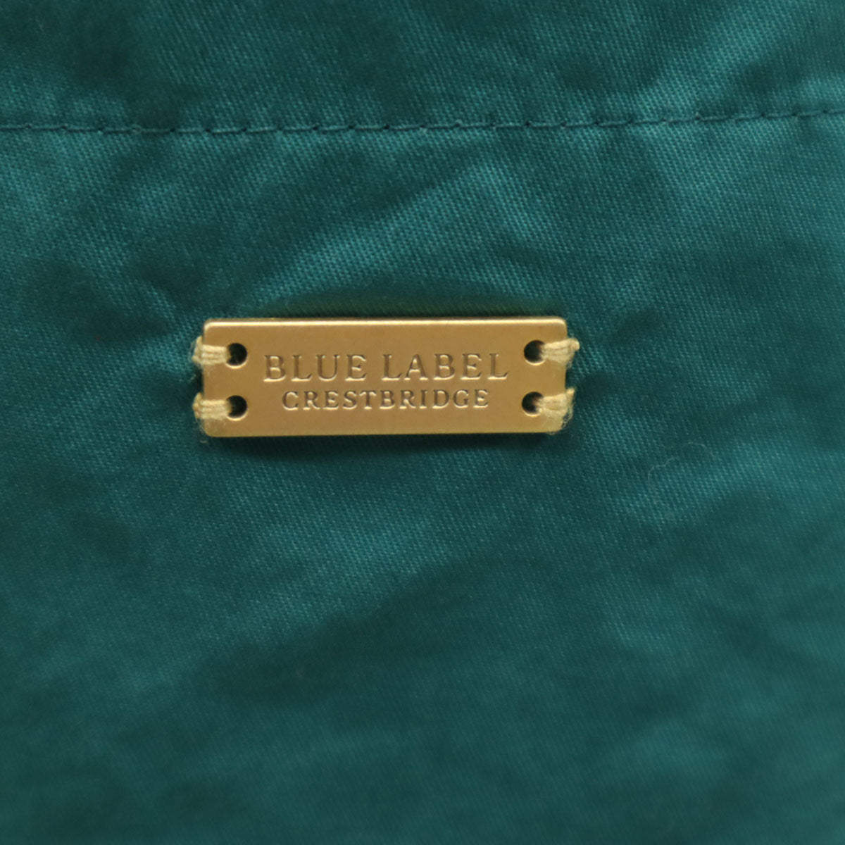 BLUE LABEL CRESTBRIDGE ブルーレーベルクレストブリッジ 7分袖 ワンピース 38 グリーン系 三陽商会 レディース