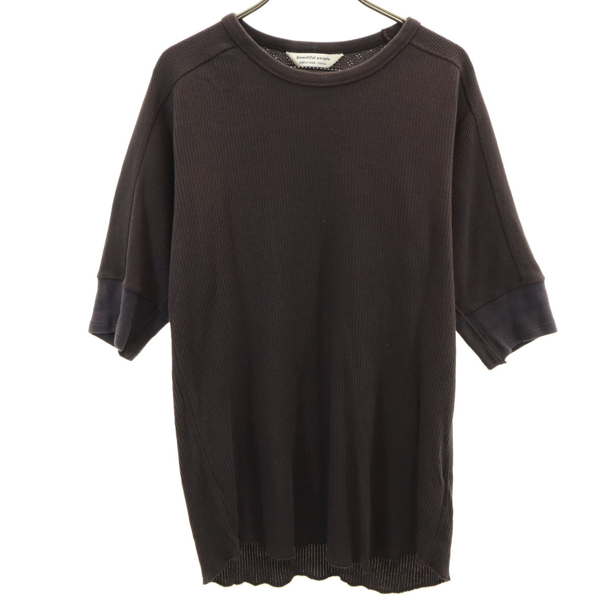 beautiful people ビューティフルピープル 日本製 半袖 Tシャツ 42 ブラウン CREATIONS-TOKYO メンズ