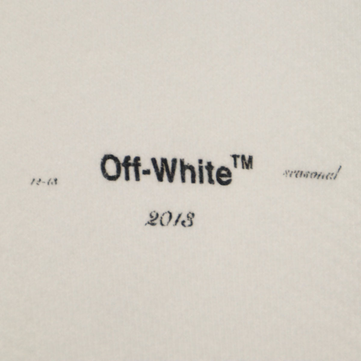 OFF-WHITE オフホワイト ポルトガル製 長袖 スリム スウェットパーカー S ホワイト メンズ