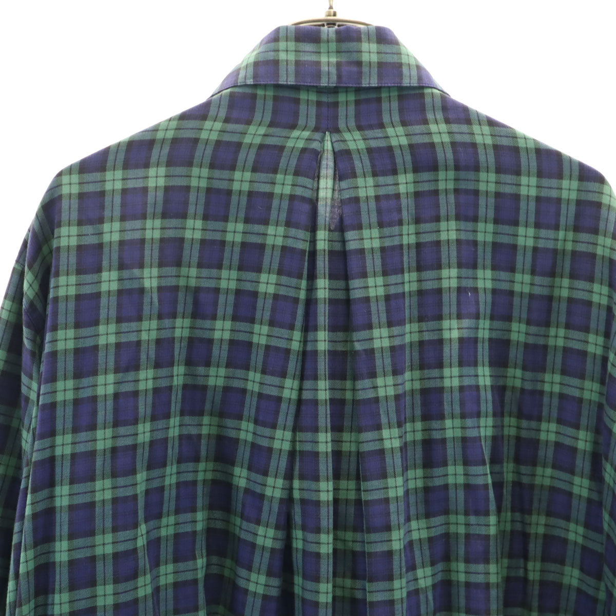Christian Dior SPORTS クリスチャンディオールスポーツ 90s オールド チェック柄 長袖 チュニック丈 シャツ M ネイビー レディース