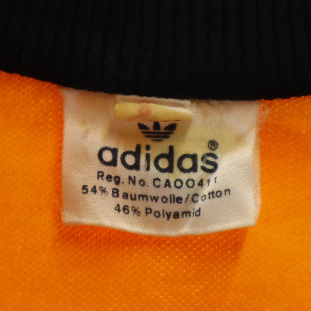 adidas アディダス 80s ヴィンテージ トラックジャケット 6 山吹色 ジャージ メンズ