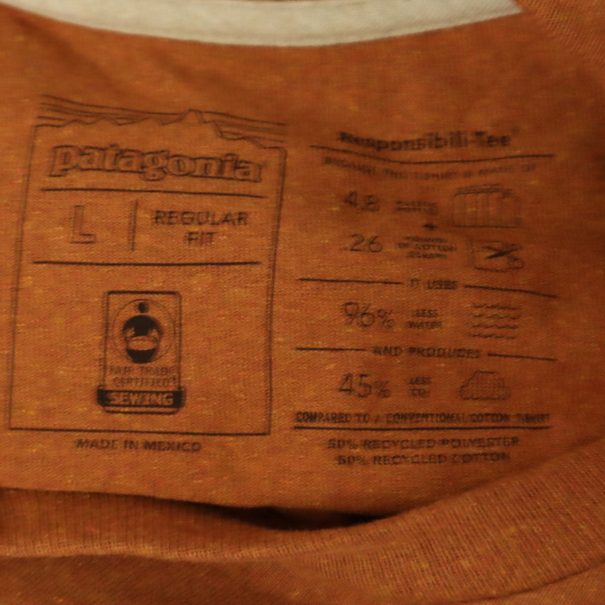 未使用 patagonia パタゴニア Eat Local Goat 長袖 レスポンシビリティー Tシャツ L ブラウン 38513SP20 アウトドア ロンT メンズ