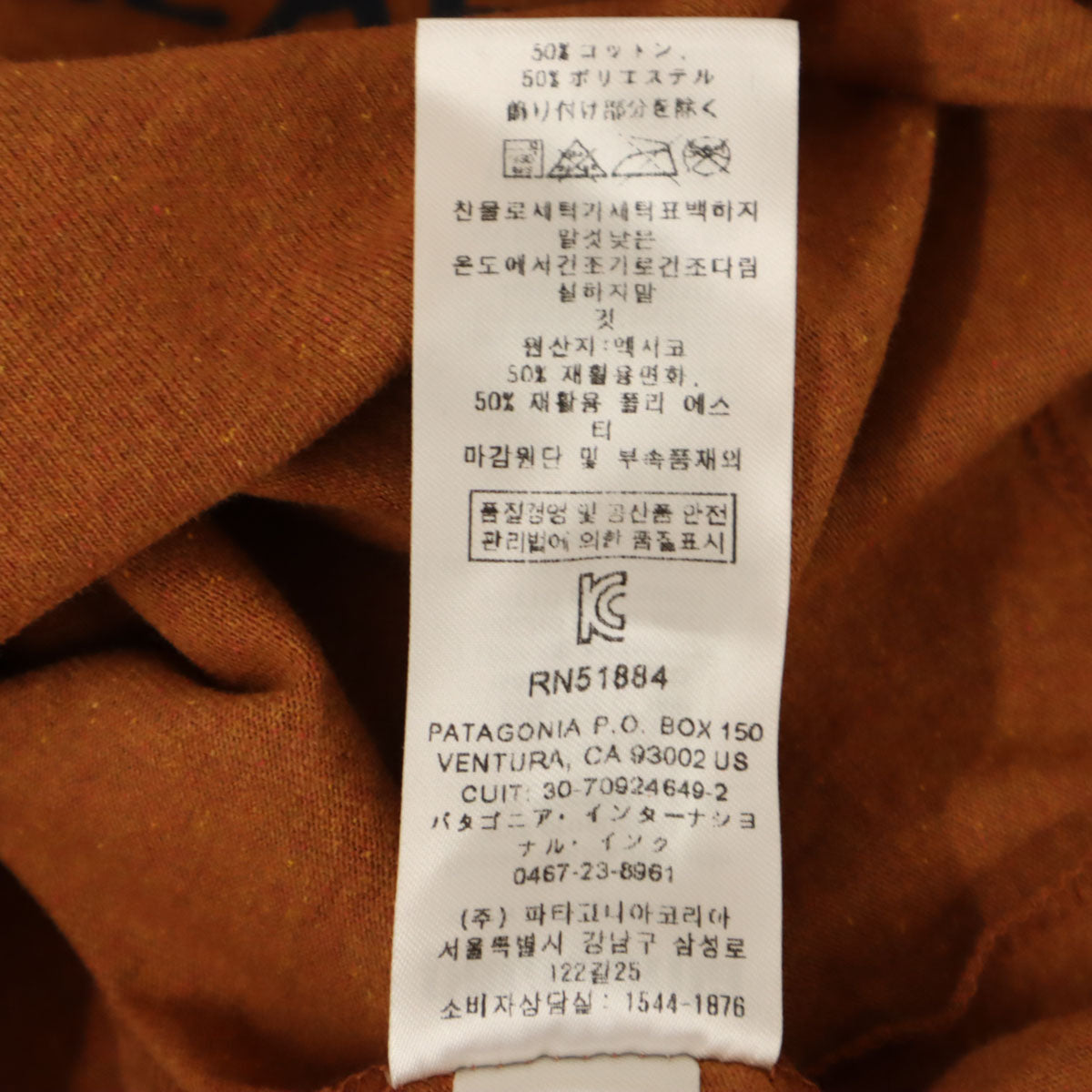 未使用 patagonia パタゴニア Eat Local Goat 長袖 レスポンシビリティー Tシャツ L ブラウン 38513SP20 アウトドア ロンT メンズ