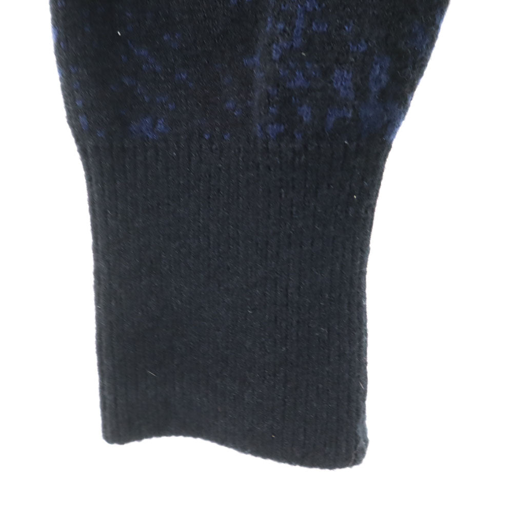 CoSTUME NATIONAL コスチュームナショナル 日本製 ウールブレンド 長袖 Vネック セーター S 黒系 ニット レディース