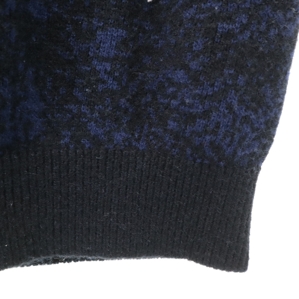 CoSTUME NATIONAL コスチュームナショナル 日本製 ウールブレンド 長袖 Vネック セーター S 黒系 ニット レディース