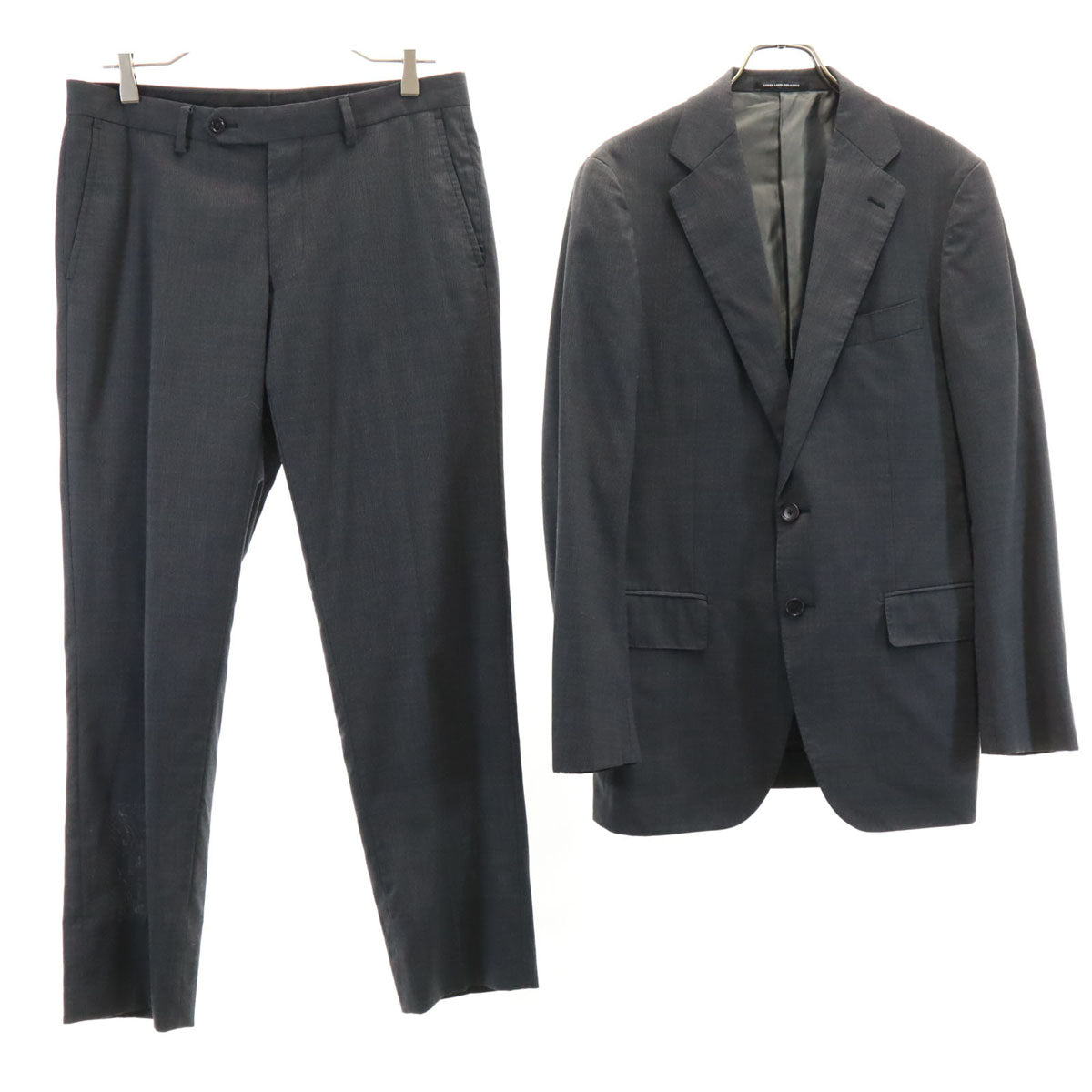 green label relaxing グリーンレーベルリラクシング スーツ 上下 セットアップ 48/80 グレー メンズ